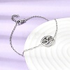 304 Stainless Steel Oval Pendant Necklaces & Bracelets & Stud Earrings Sets SJEW-P008-02P-2