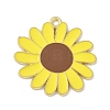 Bees Theme Alloy Enamel Pandants FIND-M083-06G-G-1