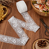 5 Yards Polyester Flower Lace Trim Ribbons SRIB-CY0001-05-3