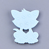 Food Grade Eco-Friendly Silicone Kitten Cabochons SIL-T052-08D-2