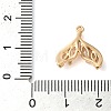 Brass Micro Pave Clear Cubic Zirconia Pendants KK-G503-42G-3