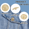 60Pcs 5 Styles 1-Hole Alloy Hollow Shank Buttons BUTT-GA0001-47-4