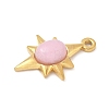 Dyed Synthetic Rose Quartz Pendants STAS-R162-05G-02-1-2
