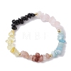 Aquarius Guardian Gemstone Stretch Bracelets BJEW-JB11108-01-1