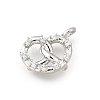 Brass Micro Pave Cubic Zirconia Pendants KK-Q097-05B-P-1