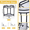 2 Bags Desktop Iron Shower Corner Shelves ODIS-WA0001-31-2