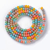 Opaque Glass Beads Strands X-GLAA-T006-09-B01-2