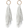2Pcs PU Leather Tassel Pendant Keychains FIND-CL0002-41C-7