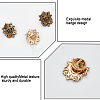 12Pcs 3 Colors Alloy Shield Crown Brooch Pin JEWB-CA0001-17-5