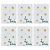 6 Sheets Daisy Flower PVC Sticker AJEW-WH0283-48-1