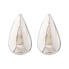 Teardrop Brass Stud Earrings EJEW-Q015-20A-P-4