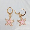 Ocean Theme Alloy Enamel Star Leverback Earrings FS-WG4EEAF-16-1
