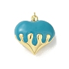 Rack Plating Brass Enamel Pendants KK-S366-05G-08-1