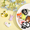 12Pcs 12 Style Silicone Beads SIL-CA0002-09-5