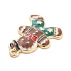 Christmas Theme Alloy Enamel Pendants X-ENAM-D060-04D-2