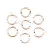 Brass Closed Jump Rings KK-D257-01RG-02-1
