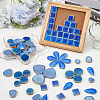 500G 4 Styles Round Porcelain Cabochons DIY-SP0007-69-4