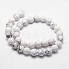 Natural Howlite Beads Strands G-G736-25-6mm-2