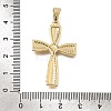 Brass Micro Pave Clear Cubic Zirconia Pendants CU-CBA4BAF-06G-3