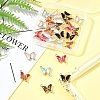 24Pcs 6 Colors Alloy Glass Connector Charms FIND-FS0003-51-7