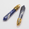 Natural Sodalite Big Pointed Pendants G-D860-C14-G-1