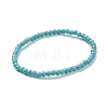 Synthetic Turquoise Beaded Stretch Bracelets BJEW-D446-A-18-2