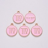 Alloy Enamel Pendants X-ENAM-S124-01B-09B-2