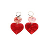 Valentine's Day Iron Acrylic Leverback Earrings WGDAD85-01-4