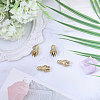 4Pcs Brass Cord Ends KK-CA0003-73A-4