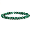 Synthetic Malachite Round Beaded Stretch Bracelet SF8562-1-1-1