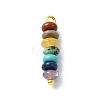 7 Chakra Gemstone Beaded Pendants PALLOY-JF02527-02-3