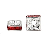 Brass Rhinestone Spacer Beads X1-RSB072-08S-3