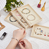 Rectangle Velvet Jewelry Display Trays for Rings ODIS-WH0113-14C-3