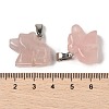 Natural Rose Quartz Pendants G-B127-02P-05-4