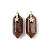 Natural Mahogany Obsidian Double Terminal Pendants GG-CBA4154-07G-06-1