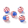 Independence Day Natural Wood Beads LS-X1-WOOD-K006-B01-1