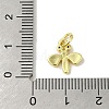 Brass Micro Pave Clear Cubic Zirconia Charms KK-M283-26A-01-3