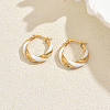 Twist Stainless Steel Hoop Earrings AW0162-4-1