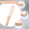 Beech Wood Leather Sharpening Board AJEW-CL0005-58-6