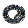 AB Color Plated Opaque Glass Beads Strands GLAA-T026-2x4mm-P16-2