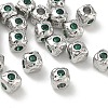 SHEGRACE Brass Cubic Zirconia Beads XGRQ4H195-682P-B-1
