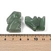 Natural Green Aventurine Rabbit Display Decorations G-R007-02G-3