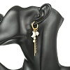Natural Freshwater Shell Hoop Earrings EJEW-JE07145-02-2