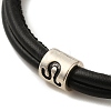 PU Leather Round Cord Multi-strand Bracelets SJEW-K002-07J-2