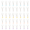 40Pcs 5 Colors Mini Duck Resin Pendant Keychain KEYC-PH01492-1