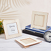 Olycraft 4Pcs Unfinished Natural Wood Photo Frames WOOD-OC0002-55B-5