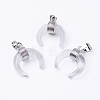 Natural Quartz Crystal Pendants G-E425-10P-2