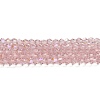Transparent Electroplate Glass Beads Strands LS-GLAA-F029-4mm-D26-1