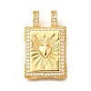 Brass Micro Pave Cubic Zirconia Pendants KK-U055-06B-01-1