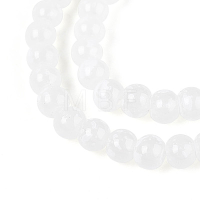 Baking Paint Glass Beads Strands DGLA-N015-6mm-M-1